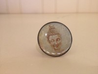 Bronzen ring met Buddha afbeelding